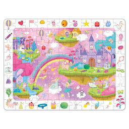 Пазлы Найди и покажи. Сказочный город единорогов, 88 деталей - Puzzle time фото 2