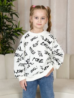 ТД023 Толстовка Оверсайз (белый)