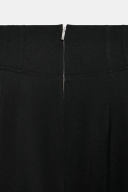 ZW COLLECTION HIGH-WAIST TROUSERS WITH ZIP - Zara фото 4