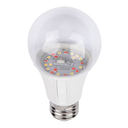 LED-A60-10W/SPM3/E27/CL PLP35WH MULTIPLANT Лампа светодиодная для растений. Форма "A", прозрачная. Три спектра для проращивания, роста и цветения. Картон. ТМ Uniel