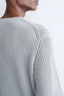 JERSEY DE ALGOD?N PUNTO ESCALERA CUELLO DE PICO - H&m фото 7
