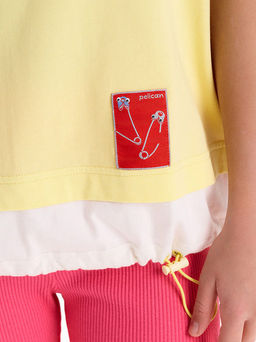 PELICAN, футболка для девочек, Ванильный  фото 3