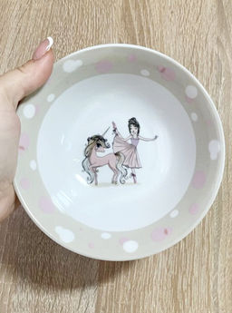 Салатник керамика, Балерина, 350 мл, 15 см, детский, Daniks (457972)  фото 5