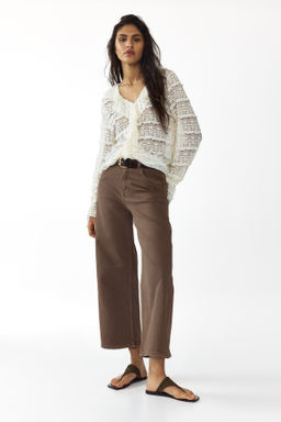 Wide High Waist Ankle Jeans - H&m фото 7