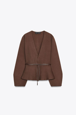 CARDIGAN WITH BELT