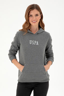 Женский базовый свитшот антрацитового меланжа Неожиданная скидка в корзине