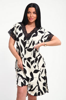 Туника женская из вискозы Олеся экрю макси