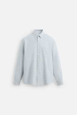 STRIPED OXFORD SHIRT - Zara фото 7
