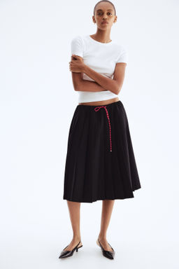 Falda plisada con cord?n de ajuste - H&m фото 2