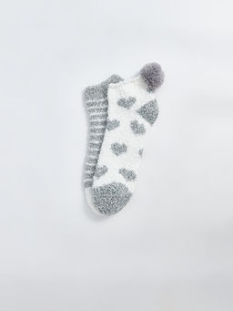 Desenli Kad?n Ev ?orab? 2li