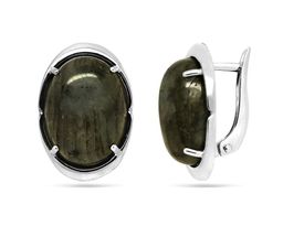Серьги, лабрадорит, СПН4021