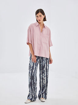 Beli Lastikli Desenli Kad?n Pantolon