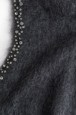 Top en mezcla de mohair con detalles de strass - H&m фото 6