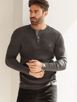 Лонгслив из премиального хлопка с эластаном