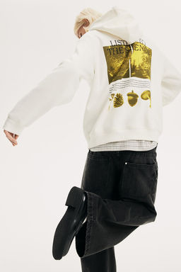 Sudadera con capucha y estampado Loose Fit - H&m фото 4