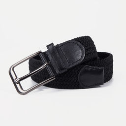 Ремень мужской, ширина 4 см, пряжка металл, цвет чёрный