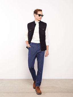 Standart Kal?p Dik Yaka Erkek Yelek