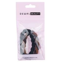 Резинки для волос, цвет черный/коричневый (2 шт.) DEWAL BEAUTY DBR3328  фото 2