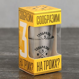 Набор стопок Сообразим на троих, 3 шт - Командор фото 4