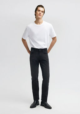 Martin Mavi Black Duman Gri Jean Pantolon