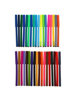 Фломастеры 36 цветов, вентилируемый колпачок, в картонной коробке - Calligrata фото 3