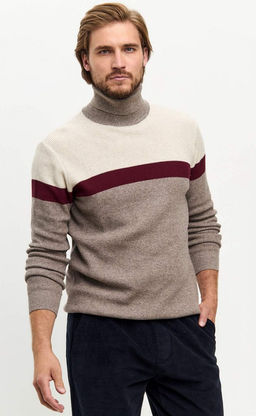 Водолазка мужская P321-15882 бежевая - Primm фото 2