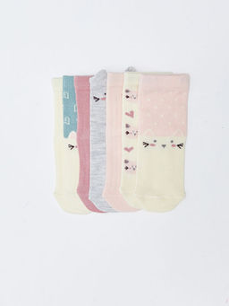 Desenli K?z Bebek Soket ?orap 7li