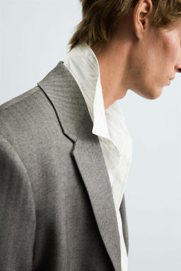 HERRINGBONE SUIT BLAZER - Zara фото 6