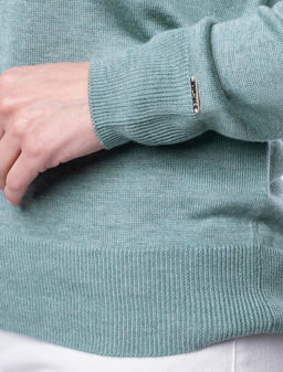 VILATTE / Джемпер тончайшей вязки из мягкой вискозы с эффектом меланж  фото 2