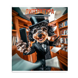 Тетрадь предметная арт. 69847/ 16 СЕЛФИ ЛИТЕРАТУРА /48 л., А5+, вн.блок - линия, белый офсет, мягк