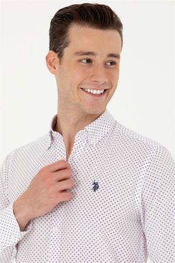 U. S. Polo Assn Мужская бордовая рубашка с длинным рукавом - U.s. polo assn фото 9