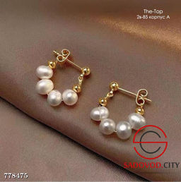 Серьги с жемчужинами бижутерия