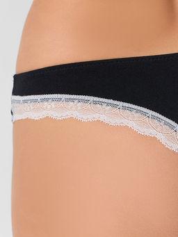 Цена за 2 штуки! Трусы бразилиана женские черные - Mark formelle фото 6