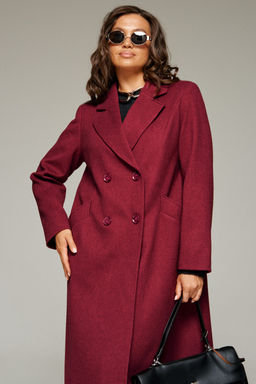 Пальто Beautiful Free 7026 винный