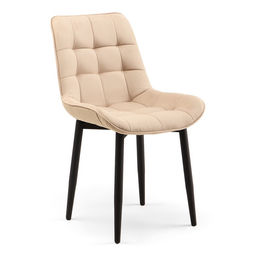 Стул мягкий для кухни «Бостон», обивка velutto 07, цвет бежевый