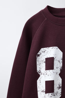 NUMBER PRINT SWEATSHIRT - Zara фото 3
