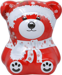 Черный дракон. Новый год. Медвежонок Новогодний (красный) 50 гр. жест.банка