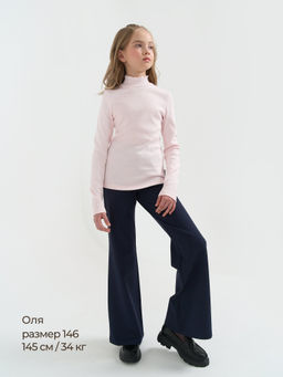 Бадлон с волнистым воротом Розовый 7+ - Bungly фото 8