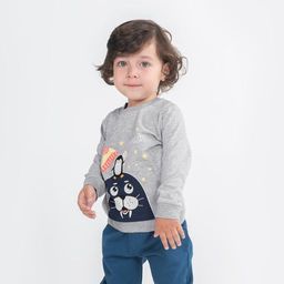 CRB wear/CWNB 62877-11-289 Джемпер для мальчика, светло-серый меланж/Ex.Cherubino
