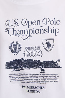Kad_n Beyaz Bisiklet Yaka Ti__rt - U.s. polo assn фото 6