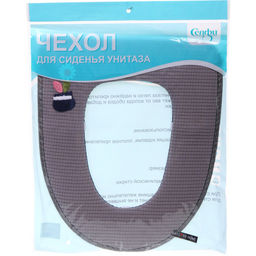 Чехол для сиденья унитаза "Кактус"серый