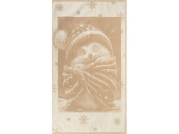 6с103.512ж2 Спящий ёжик(лён3) Полотенце махровое 50х90см