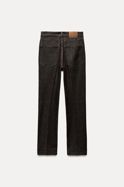 ZW COLLECTION HIGH-WAIST BOOTCUT CROPPED JEANS - Zara фото 6