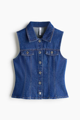 Chaleco denim con peplum - H&m фото 2