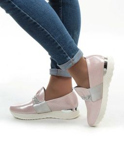 07-D08 PINK Слипоны женские (натуральная кожа) - Фабричный китай фото 5