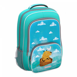 Цена за 1 шт. Ученический рюкзак ErichKrause ErgoLine® 20L Capybara Travel