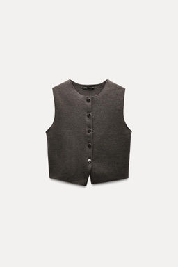 STRETCH KNIT VEST TOP - Zara фото 4