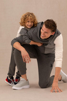 U. S. Polo Assn Мужской свитшот антрацитового меланжа - U.s. polo assn фото 15
