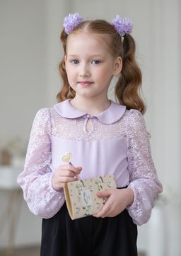 Миноль, блузка трикотажная сиреневый/122-60-54