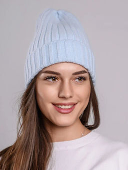 Модная и теплая шапка бини из нежнейшей ангоры - Pretty mania фото 4